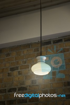 Elegant Antique Hanging Light Lamp Stock Photo