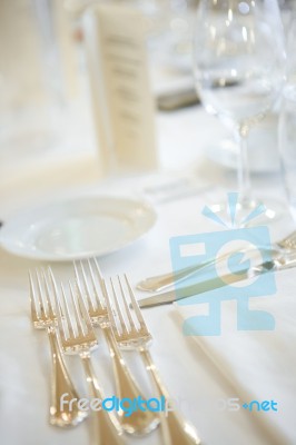 Elegant Table Stock Photo