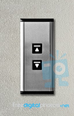 Elevator Button Stock Photo