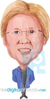 Elizabeth Ann Warren Senator Democrat Stock Image