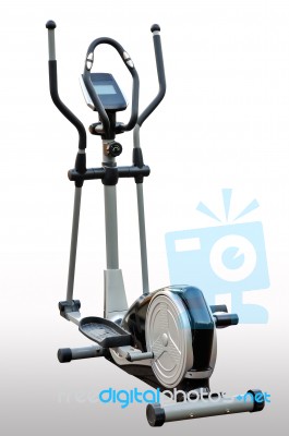 Elliptical Gym Machine Stock Photo