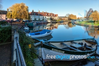 Ely, Cambridgeshire/uk - November 23 : View Along The River Grea… Stock Photo