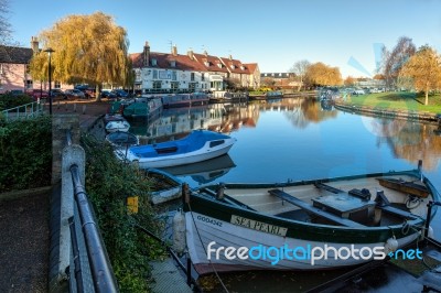 Ely, Cambridgeshire/uk - November 23 : View Along The River Grea… Stock Photo