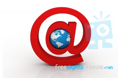 Email And World Stock Image