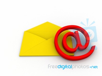 Email Sign  Stock Image