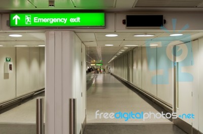 Emergency Exit Sign Stock Photo Emergency Exit Sign Stock Photo