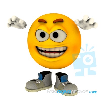 Emotiguy Boo Stock Image