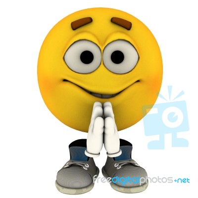 Emotiguy Greeting Stock Image