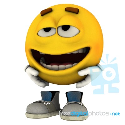 Emotiguy Laughing Stock Image