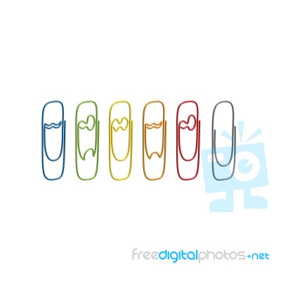 Emotions Paperclips Stock Image