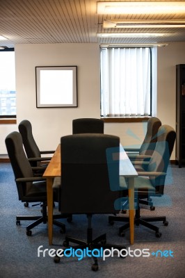 Empty Conference Room Stock Photo