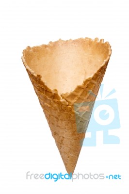 Empty Icecream Cone Stock Photo