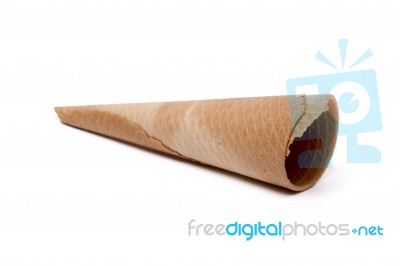 Empty Icecream Cone Stock Photo