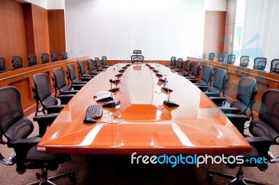 Empty Meeting Room Stock Photo