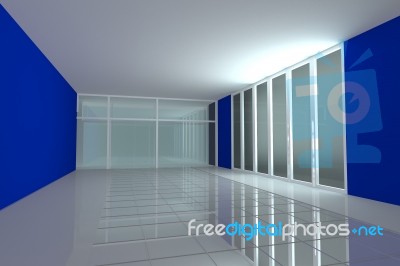 Empty Room For Interior Seminar Room Color Wall Stock Image