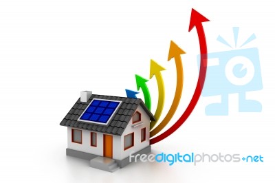 Energy Efficiency House Stock Image