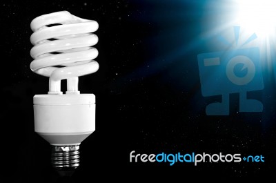 Energy Saving Lamp Stock Image