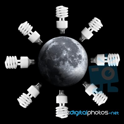 Energy Saving Lamp Stock Photo
