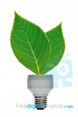 Energy Saving Lamp Concept Stock Photo