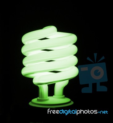 Energy Saving Lightbulb Stock Photo