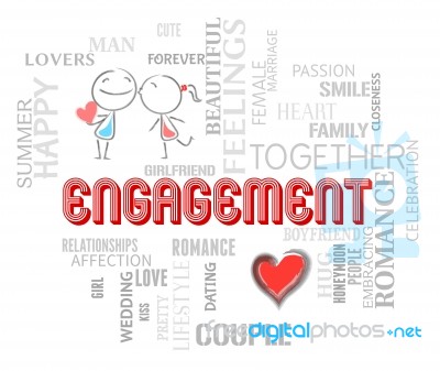 Engagement Couple Represents Find Love And Affection Stock Image Engagement Couple Represents Find Love And Affection Stock Image
