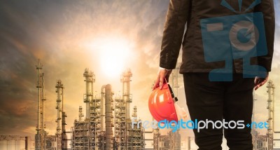 Engineering Man With Safety Helmet Standing In Industry Estate A… Stock Photo Engineering Man With Safety Helmet Standing In Industry Estate A… Stock Photo