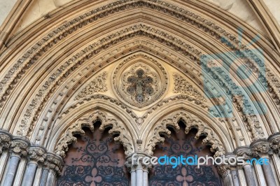 Entrance To Ely Cathedral Stock Photo