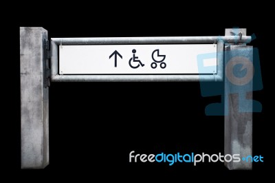 Entrance To The Shop For Physically Challenged Persons And Strol… Stock Photo