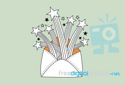 Envelope Explosion Stock Image