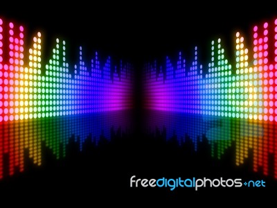 Equaliser Music Means Sound Track And Equalizer Stock Image