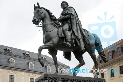 Equestrian Statue Of Charles Augustus, Grand Duke Of Saxe-weimar… Stock Photo