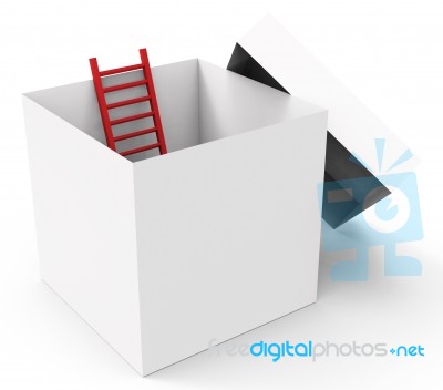 Escape Breakout Means Get Away And Climb Stock Image