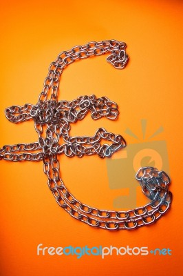 Euro Chains Stock Image