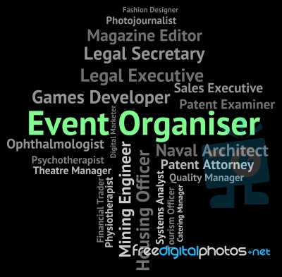 Event Organiser Shows Functions Work And Hiring Stock Image