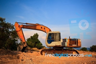 Excavator Stock Photo