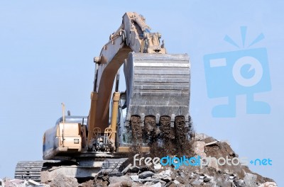 Excavator Stock Photo