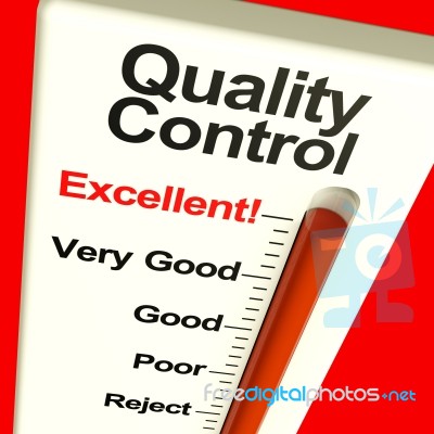 Excellent Quality Control Monitor Stock Image