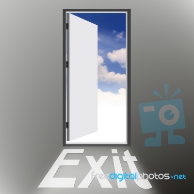 Exit Door Stock Image