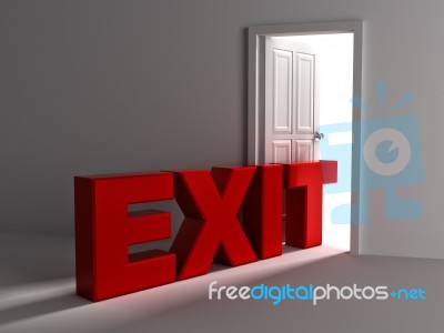 Exit Door Concept Stock Image