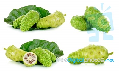 Exotic Fruit - Noni Isolated On The White Background Stock Photo