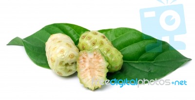 Exotic Fruit - Noni On White Stock Photo