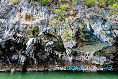 Exotic Stone Caves Of The Island Stock Photo