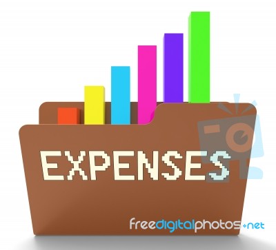 Expenses File Represents Business Costs 3d Rendering Stock Image Expenses File Represents Business Costs 3d Rendering Stock Image