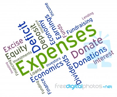 Expenses Word Represents Outgoing Outlays And Budgeting Stock Image Expenses Word Represents Outgoing Outlays And Budgeting Stock Image