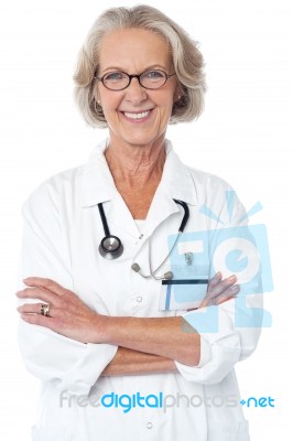 Experienced Female Physician Stock Photo