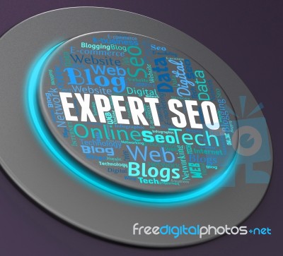 Expert Seo Means Optimization Optimize And Optimized 3d Rendering Stock Image