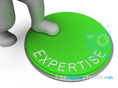 Expertise Switch Indicates Experts Ability And Skill Stock Image
