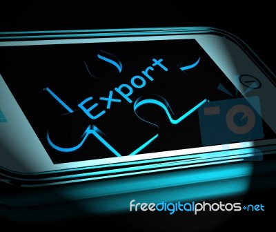 Export Smartphone Displays Ship Overseas And Sell Abroad Stock Image