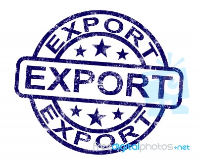 Export Stamp Stock Image