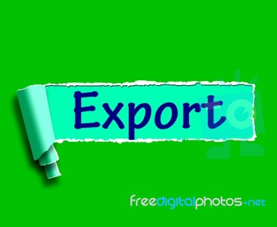 Export Word Shows Selling Overseas Through Internet Stock Image